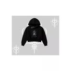 Tarzsokak ANİMEGİRL-131-33 Kapşonlu Crop Sweatshirt Noodle Theory Hand Drawn Concept