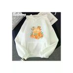 Tarzsokak BDropshippingStore-3901 Beyaz Anime Portakal Suyu Hoodies Moda U Çocuk Hip Hop H