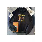 Tarzsokak BDropshippingStore-4352 Siyah Komik Meme Kedi Hoodies U Olmadan Heceleyemezsiniz Ve Ben Karikatür Grafik