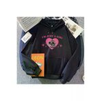 Tarzsokak BDropshippingStore-4430 Siyah Sad Hamster Ben Sadece Bir Kız Komik Karikatür Grafikceptişör