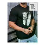 Tarzsokak Homme Erkek Amerikan Bayrağı Baskılı Tişört Tarzsoka-HAR-TREND-3685