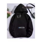 Tarzsokak Kapşonlu Sweatshirt Siyah 75 Ardahan Özel Tasarım Plaka Detaylı