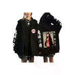 Tarzsokak Manga Baskılı Fermuarlı Sweatshirt Demon Slayer Mod.23 14550 Tarzsokaksweatiz-20586