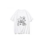Tarzsokak RONTWE -3065 Beyaz Hayat Garip Harajuku Anime Sevimli Manga/komik Tshirt Funko Pop