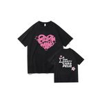Tarzsokak RONTWE -4538 Siyah Xoxo Tour Baby Miko T-Shirts Youngmiko Rapper Printing Short Sleeve Summer O-N