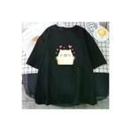 Tarzsokak RONTWE -4679 Siyah Sumikko Gurashi Yeni Harajuku Komik Estetik Grafik Leri Unisex Anime Karikatür Ra