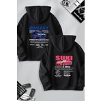 Tarzsokak Sevgili Çift Kombin Bullet ve Suki SIRT Baskılı Özel Tasarım Kapüşonlu Sweatshirt 2li