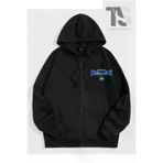 Tarzsokak Tarzsokak-unisex-oversize-kalıp-20164 Challange Sweatshirt Fermuarlı Hırka Siyah
