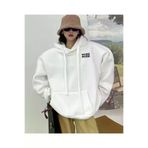 Tarzsokak Tarzsokak-unisex-oversize-kalıp-20249 Büyük Beden Kapüşonlu Work Work Baskılı Tam Kışlık Geniş Oversize Kadın Sweatshırt Beyaz