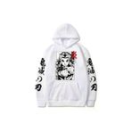 Tarzsokak Tarzsokaksweatiz-22309 Anime Demon Slayer Rengoku Hoodie Mod43 14670 Beyaz