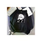 Tarzsokak Tarzsokaksweatiz-22786 Anime Killua Avcısı Hoodie Mod42 12130 Siyah