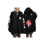 Tarzsokak Unisex Hoodie Fermuarlı Anime Demon Cleaver Slayer Tarzsokaksweatiz-22315