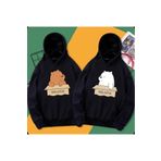 Tarzsokak Unısex Siyah Beyaz Ayıcık Sevgili Kombini Oversize Kapüşonlu Sweatshirt Tarzsokak-unisex-oversize-kalıp-19409