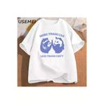 Tarzsokak USSEMEI-2823 Erkek T-Shirt Daha Çöp Tenekesi Daha Az Çöp Tenekesi Değil Grafik T-Shirt Erkek Giyim Tshirt 2823