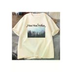 Tarzsokak USSEMEI-2949 Komik Desta Hoaaaa T-Shirt Kadın Erkek Unisex Ağır Pamuklu Tee Elbise Kısa Kollu Yuvarlak Tee 2949