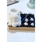 Taş Boyama Seti-Sevimli Panda-Fırça- Kalemlik-Biblo- Çok Amaçlı Dekoratif Obje - 10 - Boyama Tozu