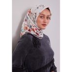 Taş Çiçek Dalı Desen Soft Eşarp