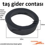 Taş Contası Klozet Hela Taşı Tuvalet Taş Gider Contası 12cm