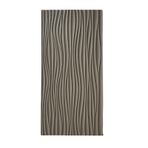 Taş Efektli Duvar Panelleri, Dokulu 3D Dalgalı Efektli Duvar Panelleri, Modern Poliüretan Duvar Karosu Yatak Odası ve Banyo Başlığı için, 1200 x 600 mm, Renk Gri,