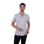 Taş Gri Yaka Desenli Hediye Kutulu Erkek Polo Yaka Tişört M