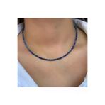 Taş-Mir taşmirdogallapis Doğal Lapis Lazuli Taşı Faset Kesim Kolye 3 Mm