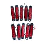 TAS Parmak Lamba 6 Led 12v Kırmızı Su Geçirmez (E Belgeli) 10 Adet Fiyatı TAS.004K