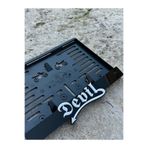 taş pleksi DEVIL YAZILI MOTOR PLAKALIK 3D PARLAK PLEKSİ TÜM MOTOSİKLET MODELLERİNE UYUMLU