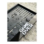 taş pleksi GAME OWER | YAZILI MOTOR PLAKALIK TÜM MOTORSİKLET MODELLERİNE UYUMLU 3D LÜKS PLEKSİ PARLAK