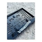 taş pleksi VIBES YAZILI MOTOR PLAKALIK 3D PARLAK PLEKSİ TÜM MOTOSİKLET MODELLERİNE UYUMLU