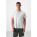 Taş Polyester Nefes Alan Jakarlı İnce Esnek Standart Fit Erkek Performans T-Shirt - 88397