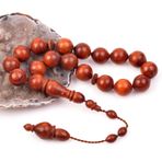 Taş Sandığı Harnup Ağacı Bilek Boy Tesbih (14*16 mm)
