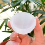 Taş Sandığı Küçük Boy Selenit Taşı Kase - 5 cm Çanak - Renkli