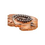 Taş Sandığı Küre Kesim Hematit Taşı Tesbih ( 8 mm )
