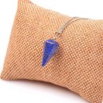 Taş Sandığı Lapis Lazuli Taşı Kolye - Koni Şeklinde