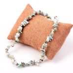 Taş Sandığı Larimar Taşı Şekilsiz Kolye