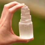 Taş Sandığı Selenit Taşı Kule - 10 cm