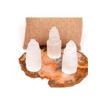 Taş Sandığı Selenit Taşı Kule - 6 cm