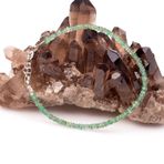Taş Sandığı Zümrüt Taşı Gümüş Bileklik - 3 mm