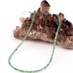 Taş Sandığı Zümrüt Taşı Gümüş Kolye - 3 mm