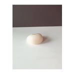 Taş Şekilli Büyük Mum Beyaz 10x10 Cm