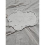 Taş Tozu El Yapımı Nişanlık Sunumluk ve Mumluk Tepsi – Şık Dekoratif Tasarım (30X23 Cm) - Siyah