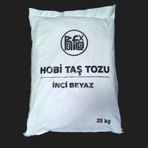 Taş Tozu Hobi Harcı Seramik Tozu Heykel Mumluk Saksı Yapımı Ultra Sert Mukavemet Inci Beyazı 25 kg