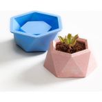Taş Tozu Silikon Kalıp Ithal Küçük Boy Sukulent Saksı Kalıbı Epoksi Reçine Silikon Kalıp HB7521-0114 - TEKLİ - Beyaz