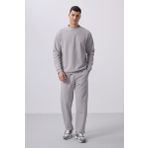 Taş Yüzeyi Dokulu Oversize Erkek Eşofman Takım - 85275