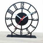 Tasagram Dekoratif Sayılar Asimetrik Masa Saati Metal Malzemeden 22 x 20 cm Modern Tasarım