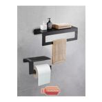 TASAGRAM Metal Banyo Havlu Askılığı Ve Tuvalet Kağıdı Askılığı 2'li Set