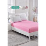 Taşan Tekstil Battal Boy Lastikli Penye Çarşaf Pembe - 180X200