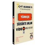 Tasarı Akademi Yayınları Tasarı DGS Türkçe Sözcükte Anlam Video Ders Notları