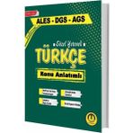 Tasarı Eğitim Yayınları Tasarı Yayınları Ales Dgs Meb-Ags Sözel Yetenek Türkçe Konu Anlatımlı