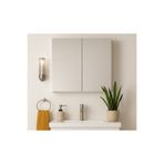 Tasarım DMZ Home Concept Tamamı MDF, 60x60x15 cm Aynalı Banyo Dolabı | Raflı Duvar Dolabı | Lavabo Üstü Aynalı Dolap